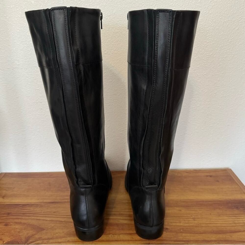 New! Retail $200 Corso Como Black Leather Tall Boots Size 9.5M - Picture 3 of 11